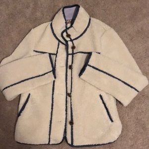Sherpa Anthropologie jacket